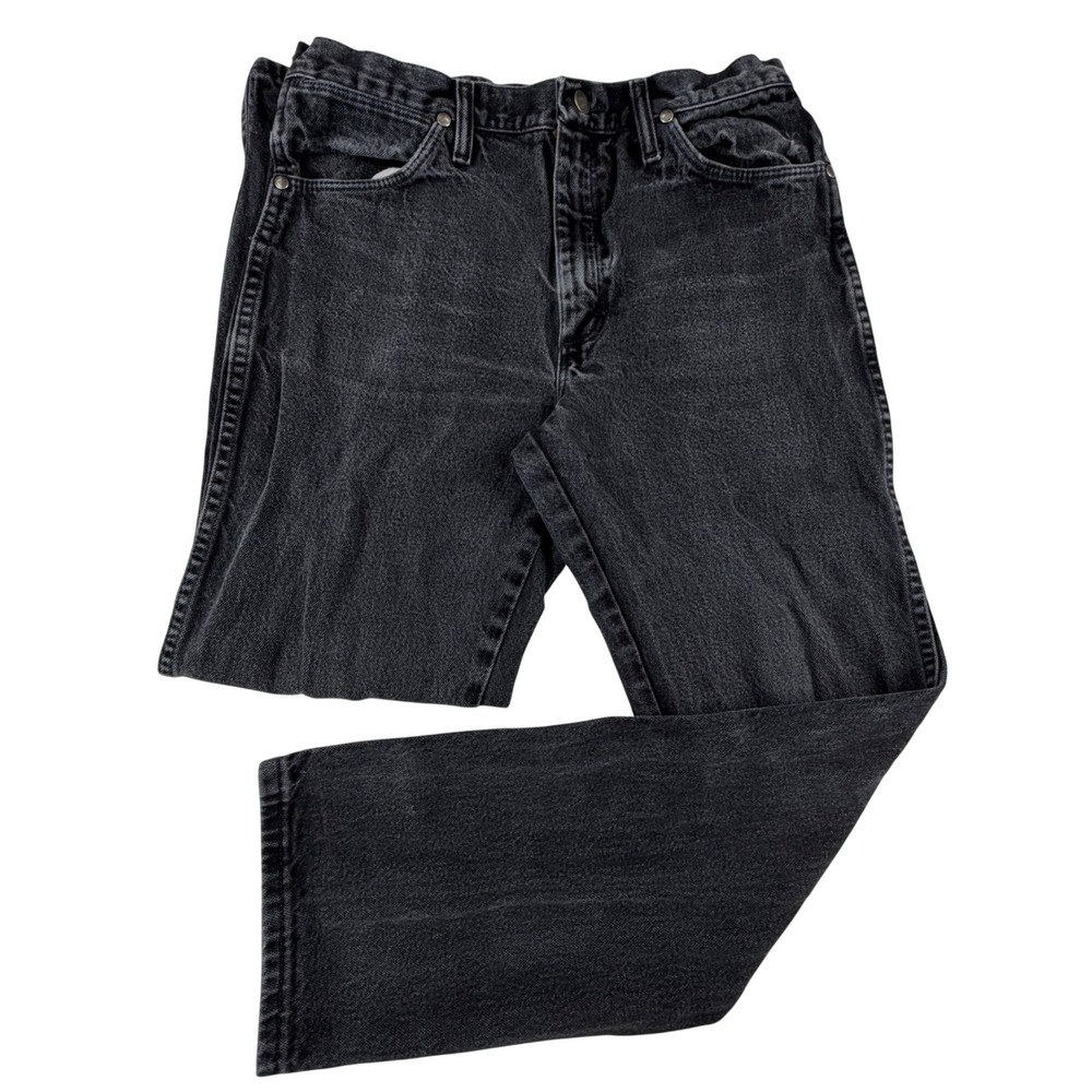 Wrangler 933SEWK Cowboy Cut Jeans Mens 33x30 Black Slim Fit Western Rodeo